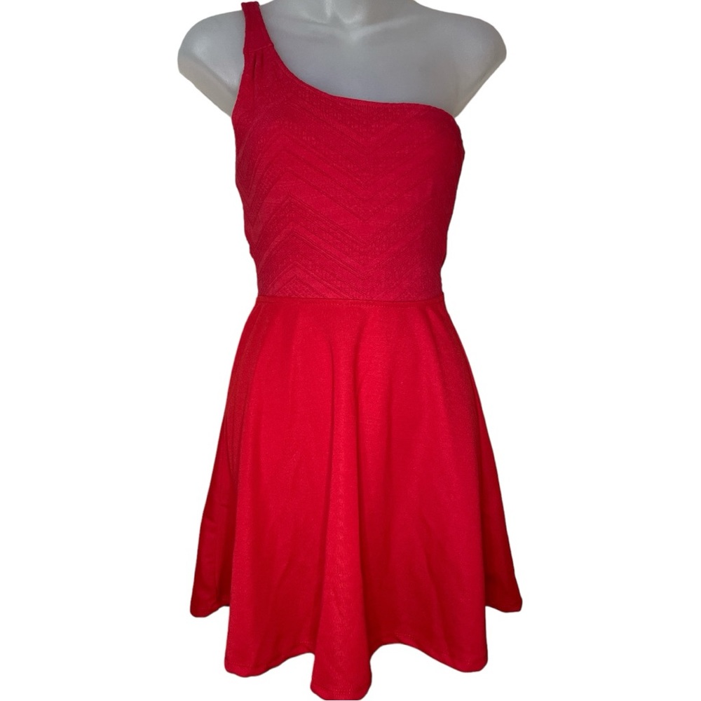 Bershka one shoulder circle skirt mini dress 
NWT